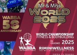 poster of the wabba international world championship with the basic info and some illustrations