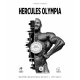 Poster of the Hercules Olympia Hungary spring 2025 with the image of a man bodybuilder and the skyline of the city of Budapest